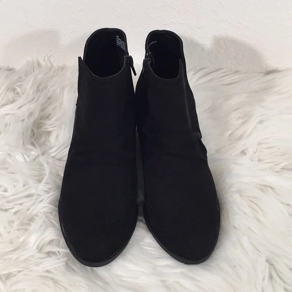 Lane Bryant Faux Suede Scrunch Ankle Boot Booties Size 8W NEW - Picture 2 of 6
